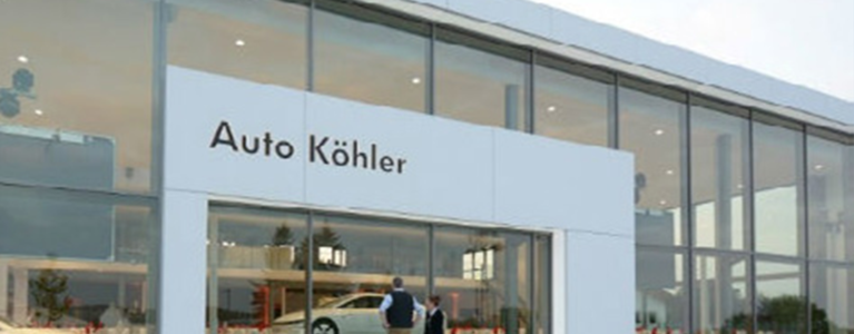 Das Firmengebäude der Firma Auto Köhler
